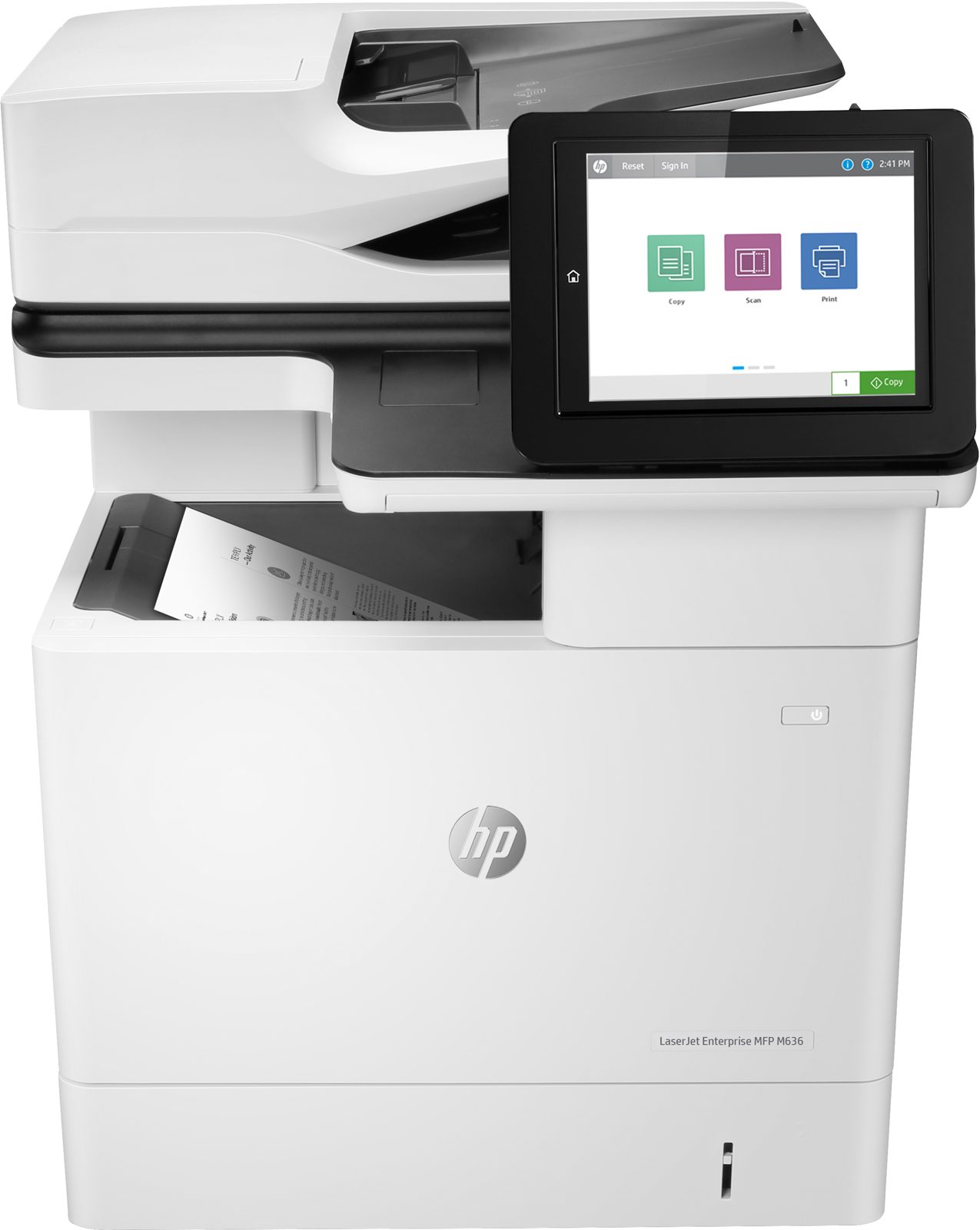 HP LaserJet Enterprise MFP M636fh, skrivare + scanner + kopiator + fax, 71 ppm, duplex, AirPrint, dislay, USB/LAN, bild 3