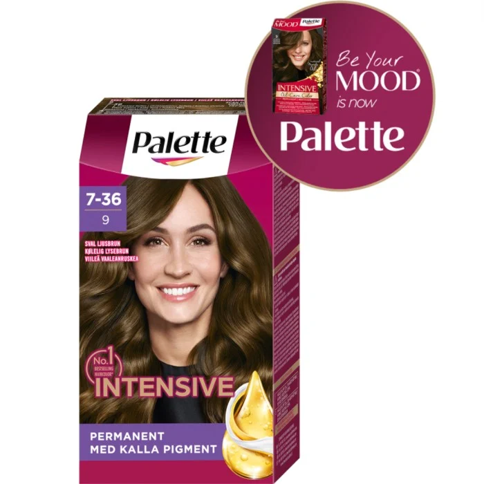 Palette Intensive Creme Coloration 7-36 Frozen Light Brown, bild 3