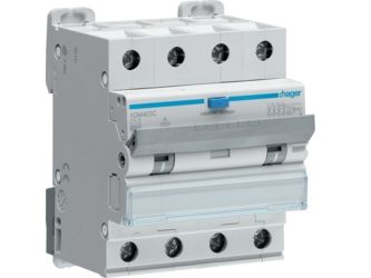 Kombinationsbrytare Automatisk säkring/HPFI C 13A 4P, 30 mA, ADM463C