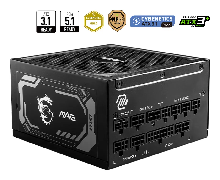 MSI MPG A1000GL PCIE5 1000W, bild 3