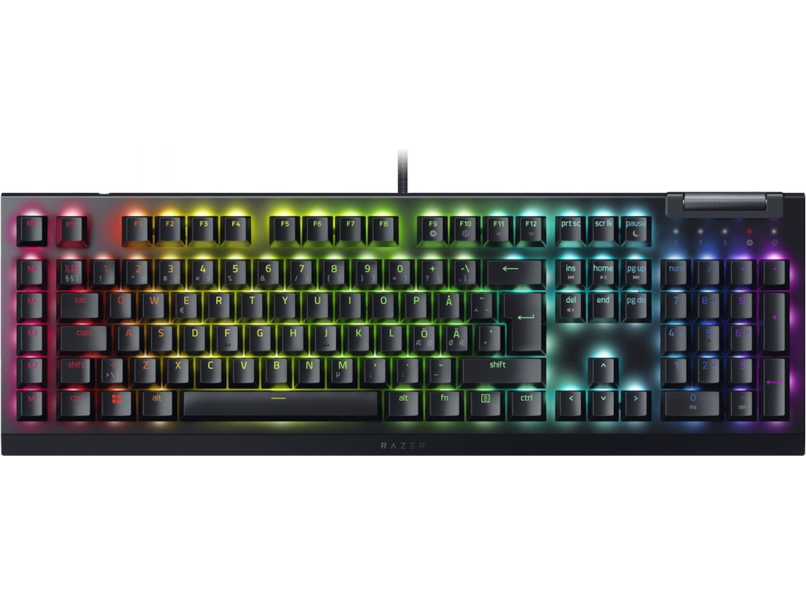 Razer BlackWidow V4 X gamingtangentbord - Razer green switch