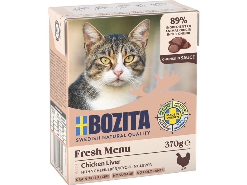 Bozita 9117178, Vuxen, Alla raser, Chicken liver, 370 g