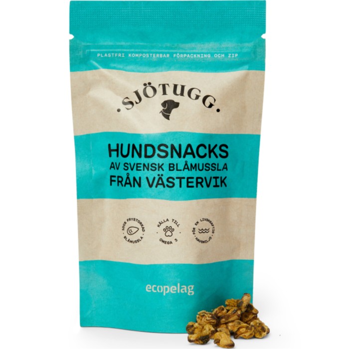 Sjötugg Hundsnacks frystorkad mussla 30 g, bild 2
