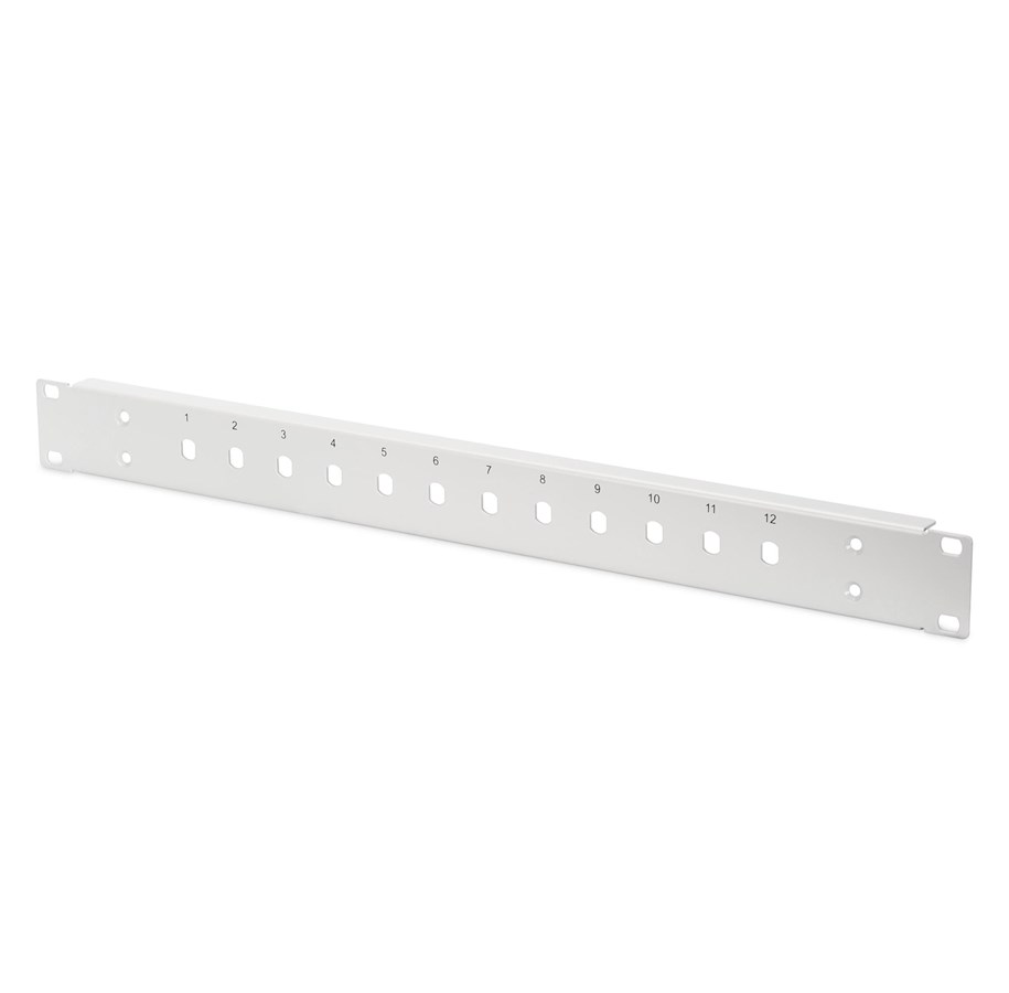 DIGITUS Professional DN-96204-AL - Fiberoptisk splejsningspanel - aluminium - 1U - 12 portar, bild 2