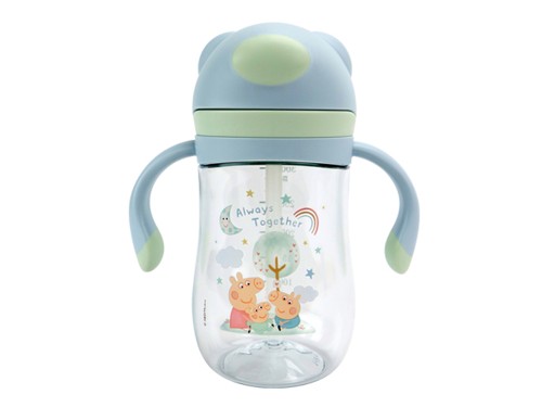 Greta Gris Evie Straw Cup-Flip Cap-240 ml Blå, bild 3