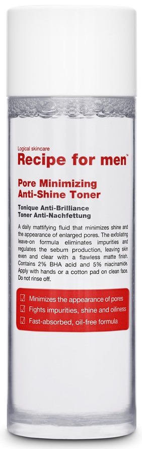 Recipe for men Pore Minimizing Anti-Shine Toner 100 ml, bild 3