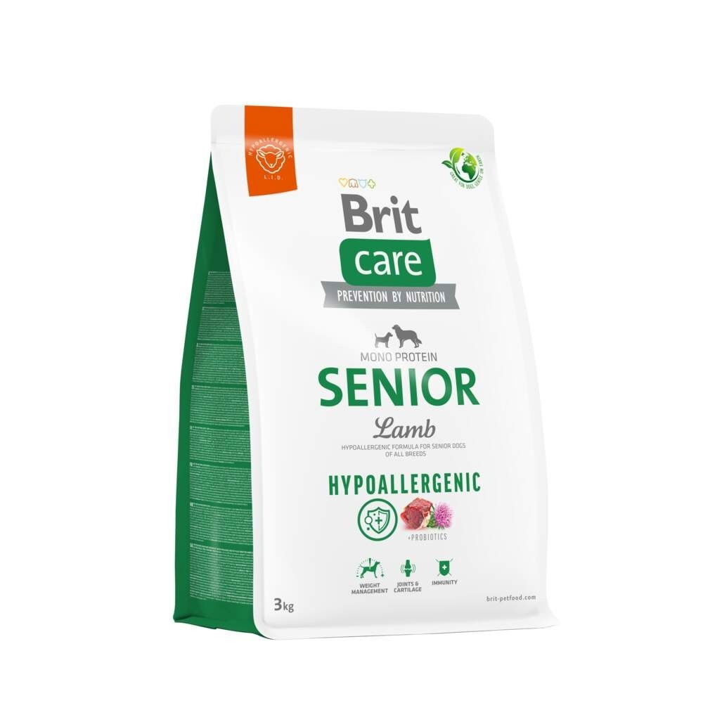 Brit Care Dog Hypoallergenic Senior Torrfoder till Hund 3 kg