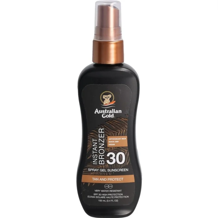 Australian Gold SPF 30 Spray Gel with Bronzer 100 ml