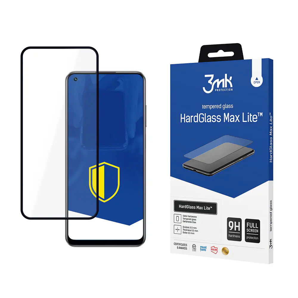 9H 3mk HardGlass Max Lite™ glas på Realme 10