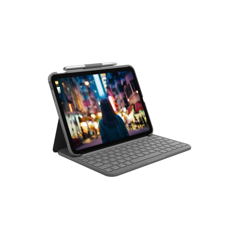 Logitech Slim Folio för iPad (10 Gen) - UK Keyboard