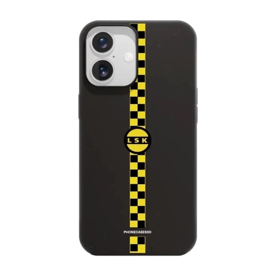 Phonecases3D iPhone 16 Lillestrøm SK skal tillverkat med Fibriva™, svart