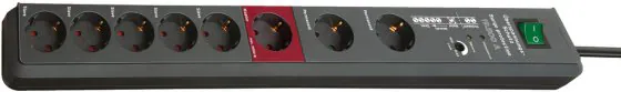 Brennenstuhl Grenuttag Master/Slave 8 kontakter Svart 3 m