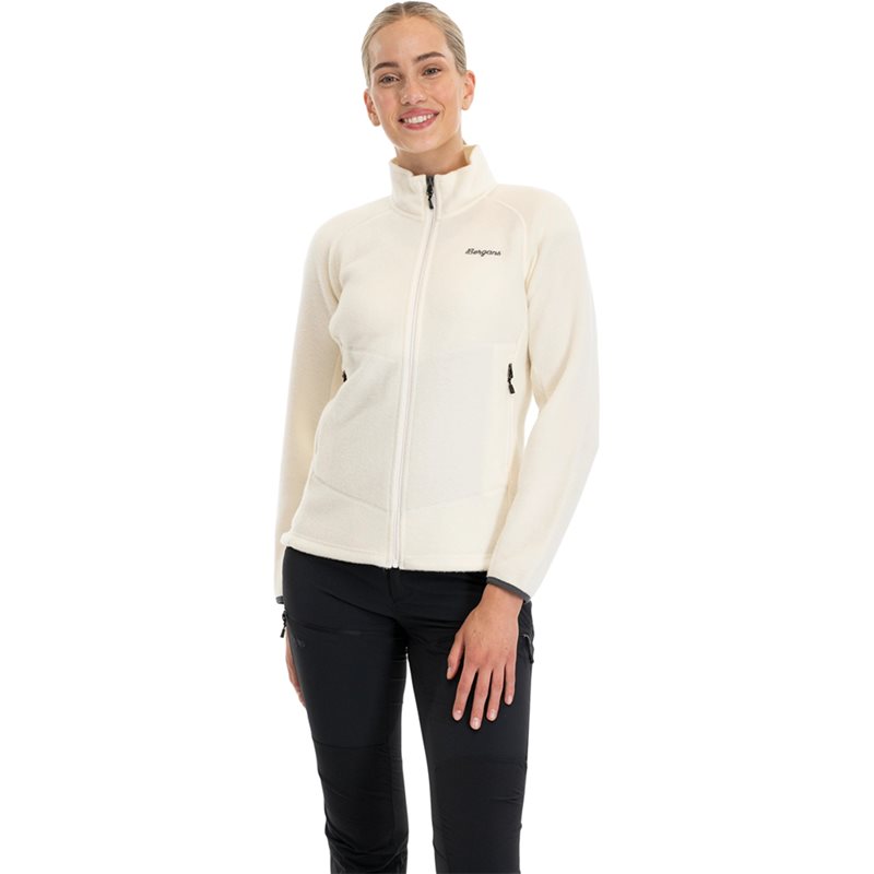 Bergans Rabot Merino Fleece Midlayer Jacket Women Vanilla White - M
