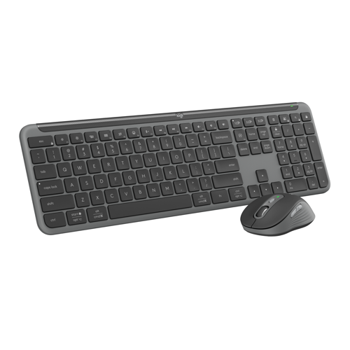 Logitech Signature Slim MK950 trådlöst tangentbord och mus, grafit