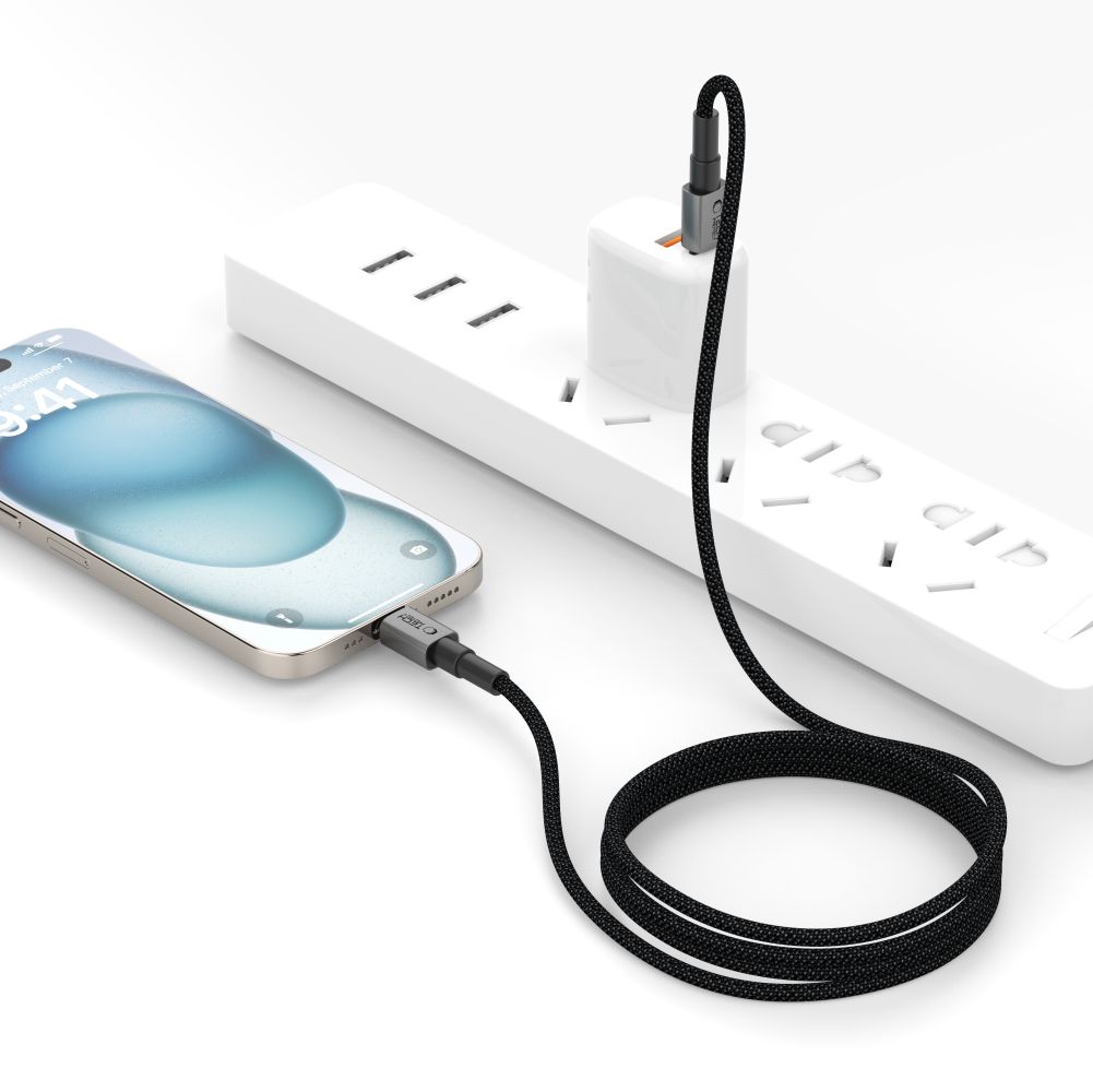 Tech-Protect UltraBoost DNA USB-C PD60W/3A-kabel 100 cm - grå, bild 5