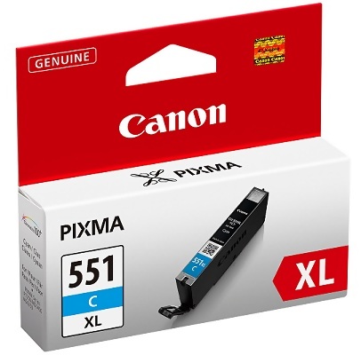 Canon CLI-551XL, cyan bläckpatron med Hög kapacitet