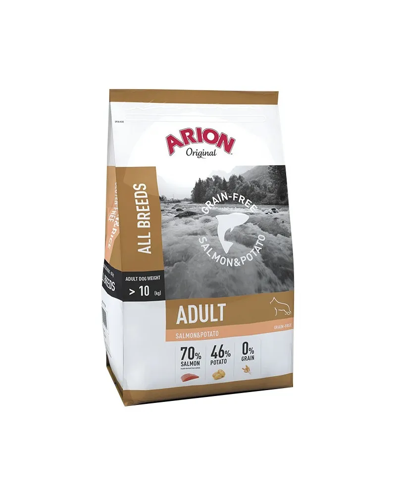 Arion 4961, Vuxen, Alla raser, Potatis, Lax, 12 kg