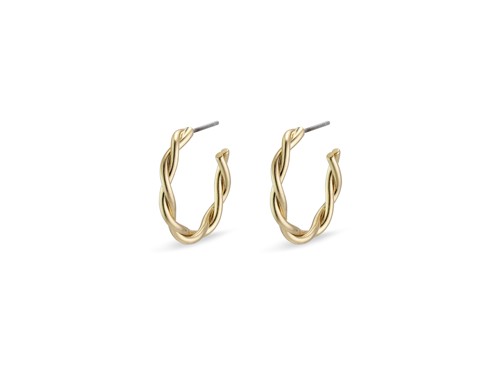 PILGRIM - NAJA Twisted Hoop Earrings - Gold-Plated - 22 mm, bild 2