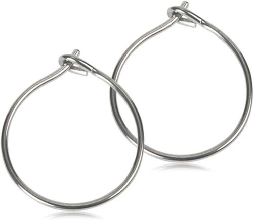 Blomdahl Natural Titanium Safety Ear Ring 14 mm
