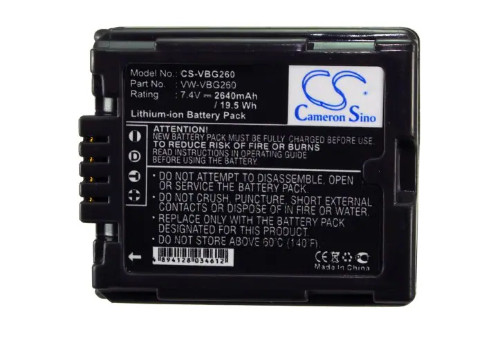 Batteri till Kamera för Panasonic HDC-SD9, HDC-HS9, HDC-SD5 m.fl., bild 2