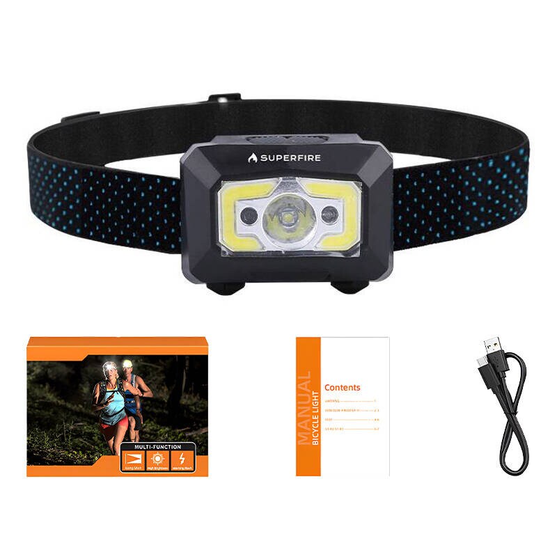 Superfire X30 pannlampa, 340 lm, USB, 5 lägen, 130 m, bild 2