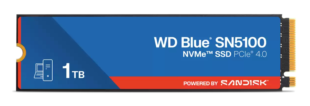 1 TB WD Blue SN5100 SSD, M.2 2280 NVMe PCIe 4.0, bild 3