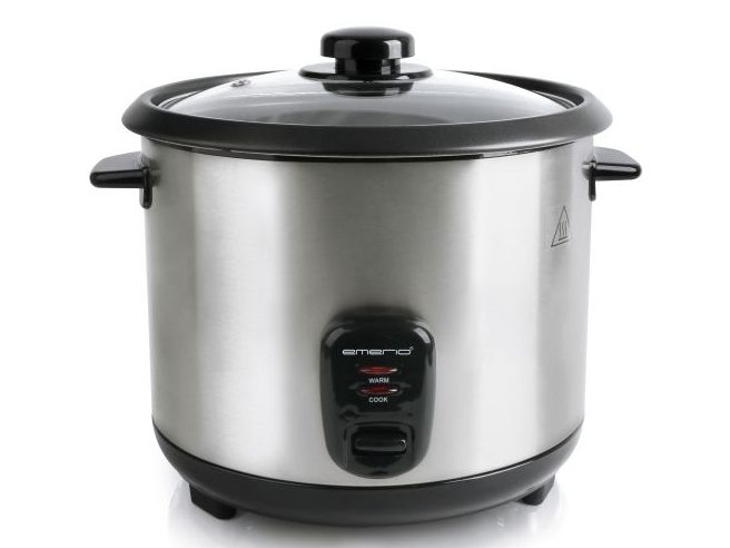 Emerio RCE-132390 riskokare 900 W 2,2 l varmhållningsfunktion, rostfritt stål