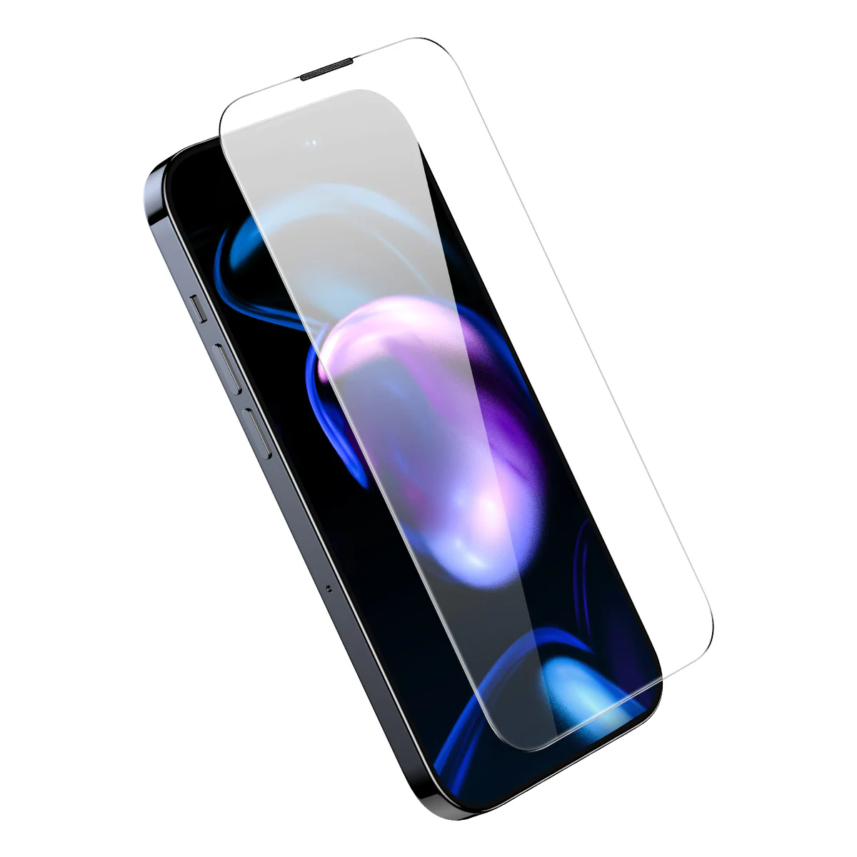 Baseus Härdat glas för helskärm för iPhone 14 Pro med högtalarskydd 0,3 mm + monteringsram, bild 4