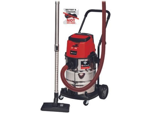 Einhell TP-VC 36/30 S Auto Solo, 36 W, Trummdammsugare, Torr&våt, 30 l, Skum, Aqua-filtrering - SOLO