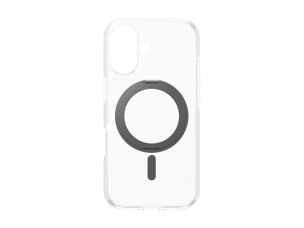 CARE by PanzerGlass - Feature Case Transparent w. Black Kickstand & MagSafe - iPhone 16, bild 4