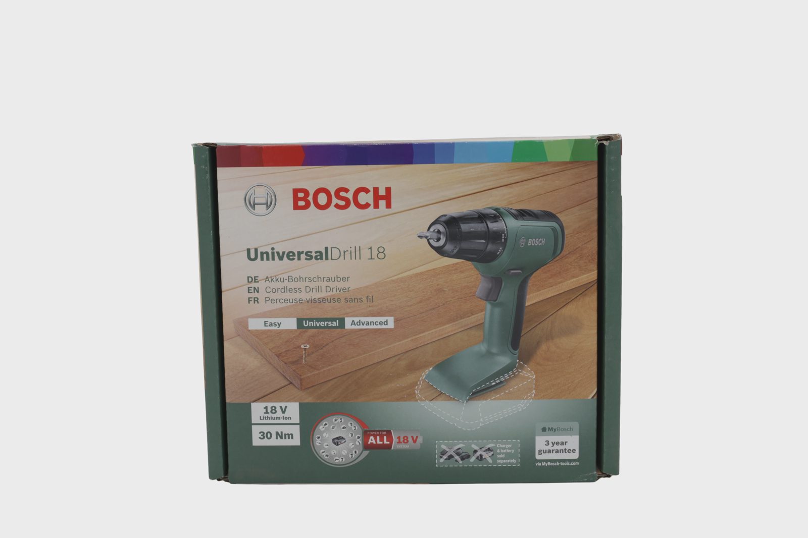 Bosch 06039C8000 skruv-/borrmaskin UniversalDrill 18 utan batteri - SOLO