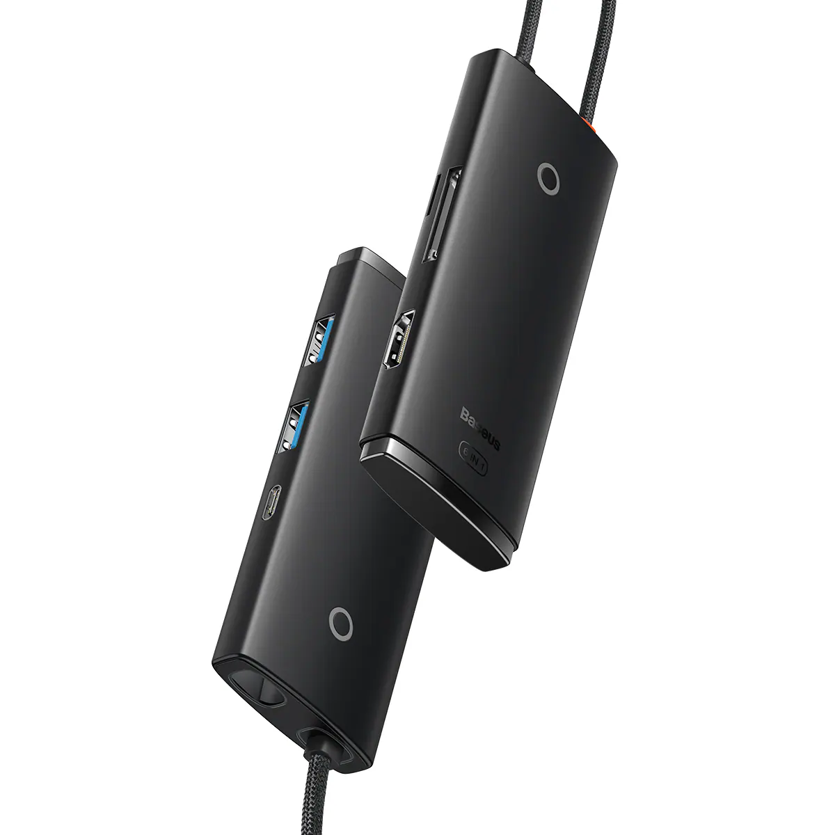 Baseus Lite Series USB Type-C HUB - 2 x USB 3.0 / USB-C / HDMI 1.4 / SD/TF OTG schwarz (WKQX050001), bild 3