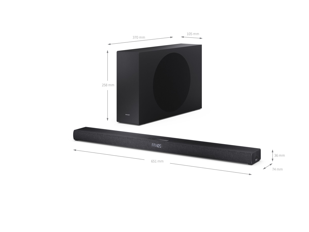 Sharp HT-SBW320 - sound bar system - for TV - wireless, bild 4