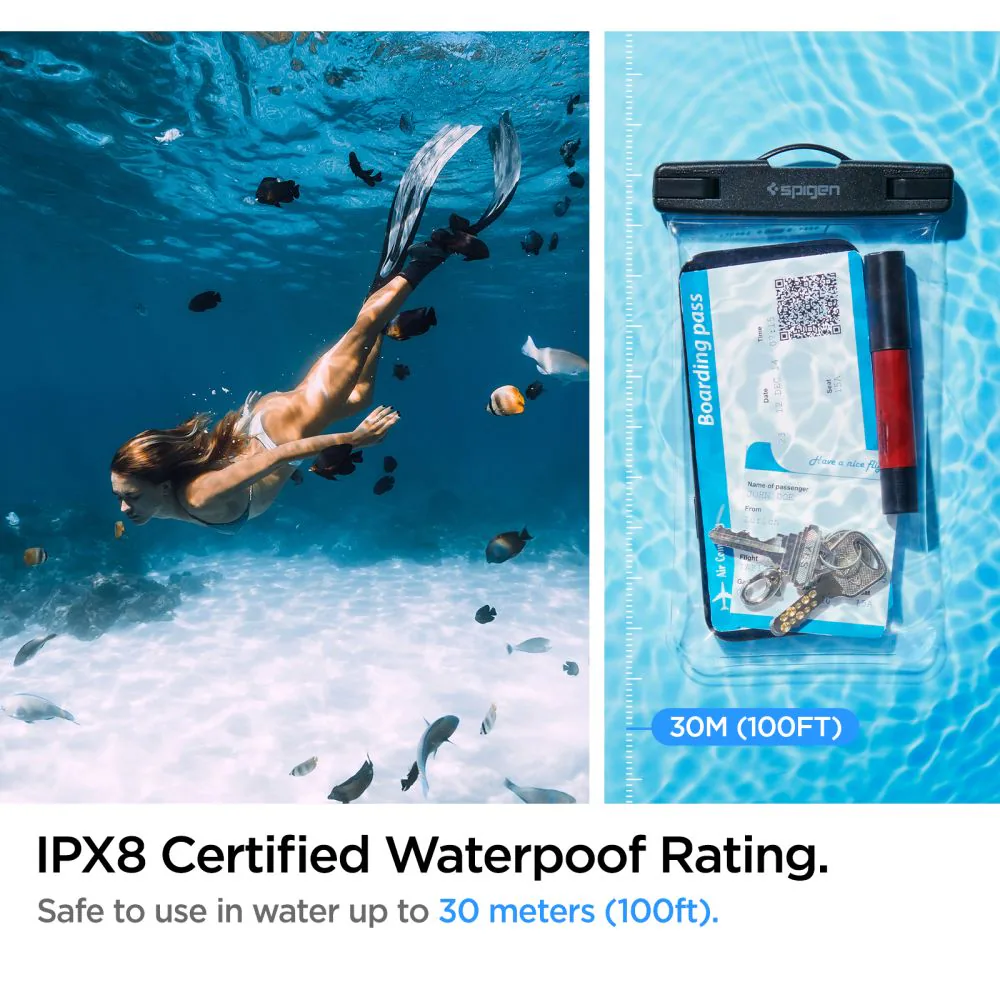Spigen Aqua Shield A601 Fodral Vattentätt IPX8 - Transparent, bild 3