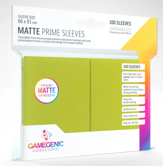 Gamegenic Matte Prime Sleeves Lime (100 st), bild 5