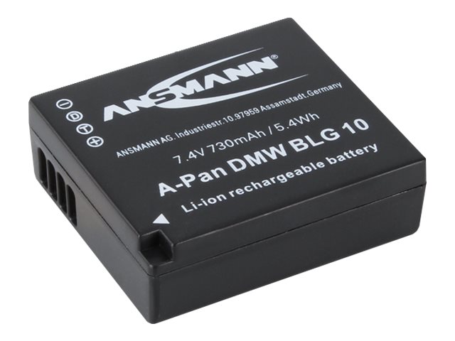 ANSMANN A-Pan - Batteri - Li-Ion - 730 mAh - för Panasonic Lumix DC-TZ93, TZ95, TZ96, ZS200, DMC-TZ82, LX100, ZS80 Lumix G DC-G100, GX9