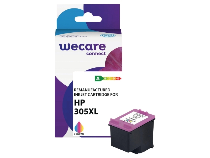 Bläckpatron Wecare HP 305XL 3YM63AE inkjet 18 ml 350 sidor cyan/magenta/gul