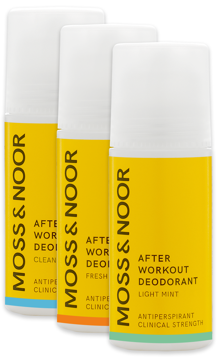 Moss & Noor After Workout Deodorant Mixed 3 pack 180 ml
