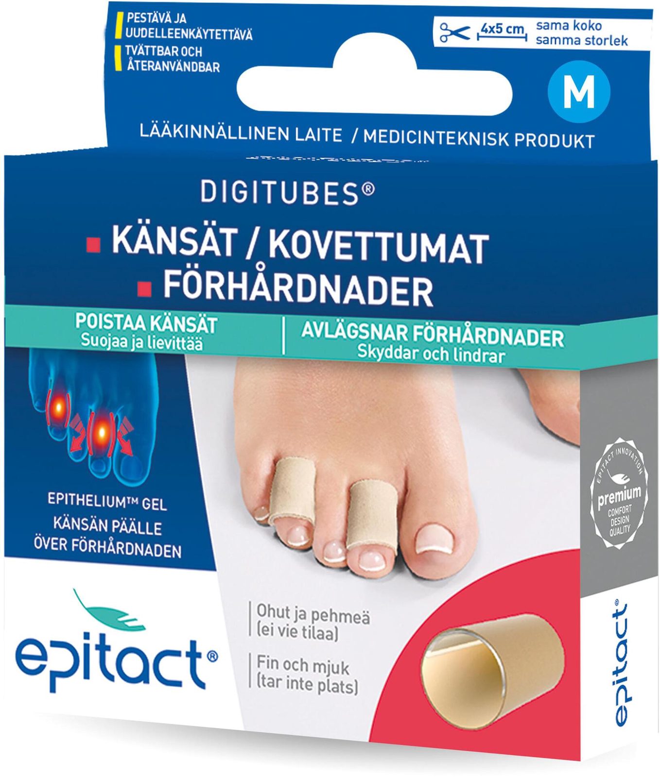 Epitact Digitubes Tåskydd M 4st