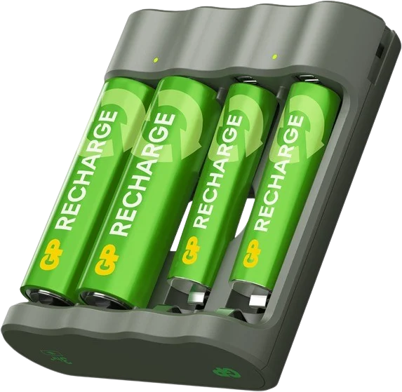 GP Recharge batteriladdare B441 incl. 2 x AA 2100 mAh + 2 x AAA 800 mAh