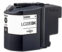 Bläckpatron Brother LC22EBK Svart