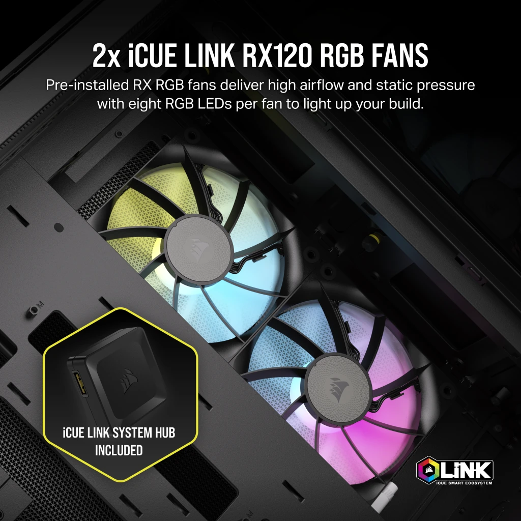 Corsair iCUE LINK 2500X RGB - Chassi - Tower - Svart, bild 4
