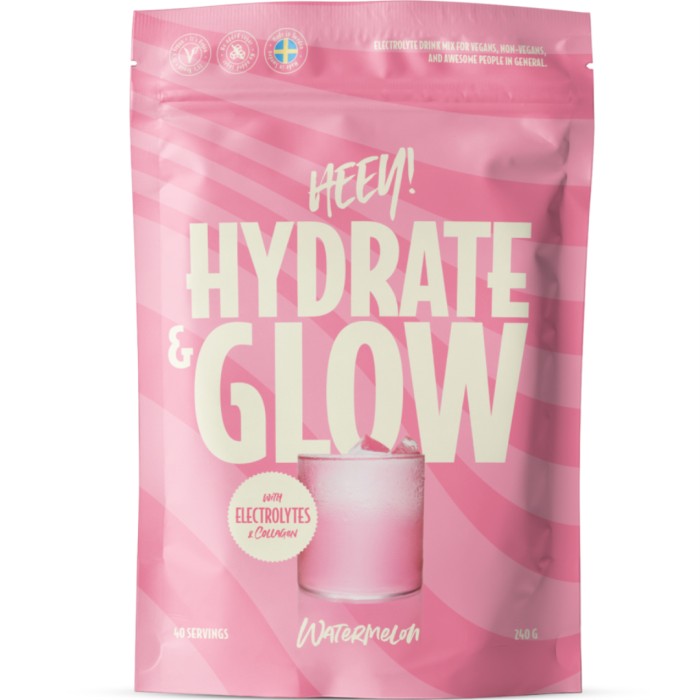 Heey! Hydrate & Glow Electrolytes + Coll-egan® Watermelon 240 g