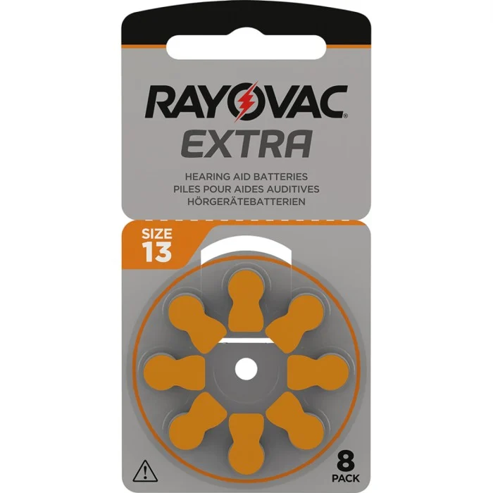 Rayovac Hörapparatsbatterier Orange ZA13 8-pack
