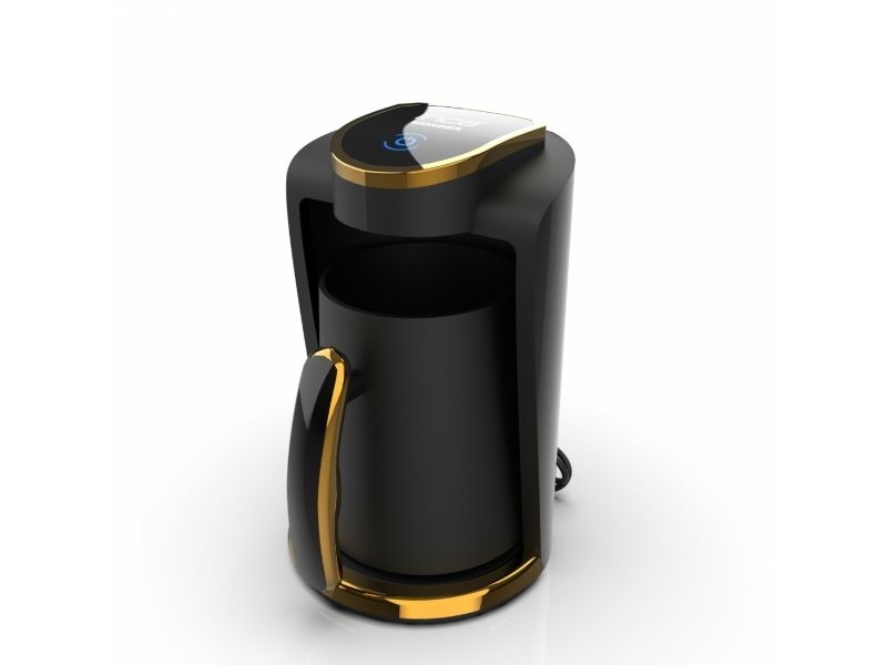 Inca IKM-01, turkisk kaffemaskin, 0,25 L, malet kaffe, 400 W, svart, guld