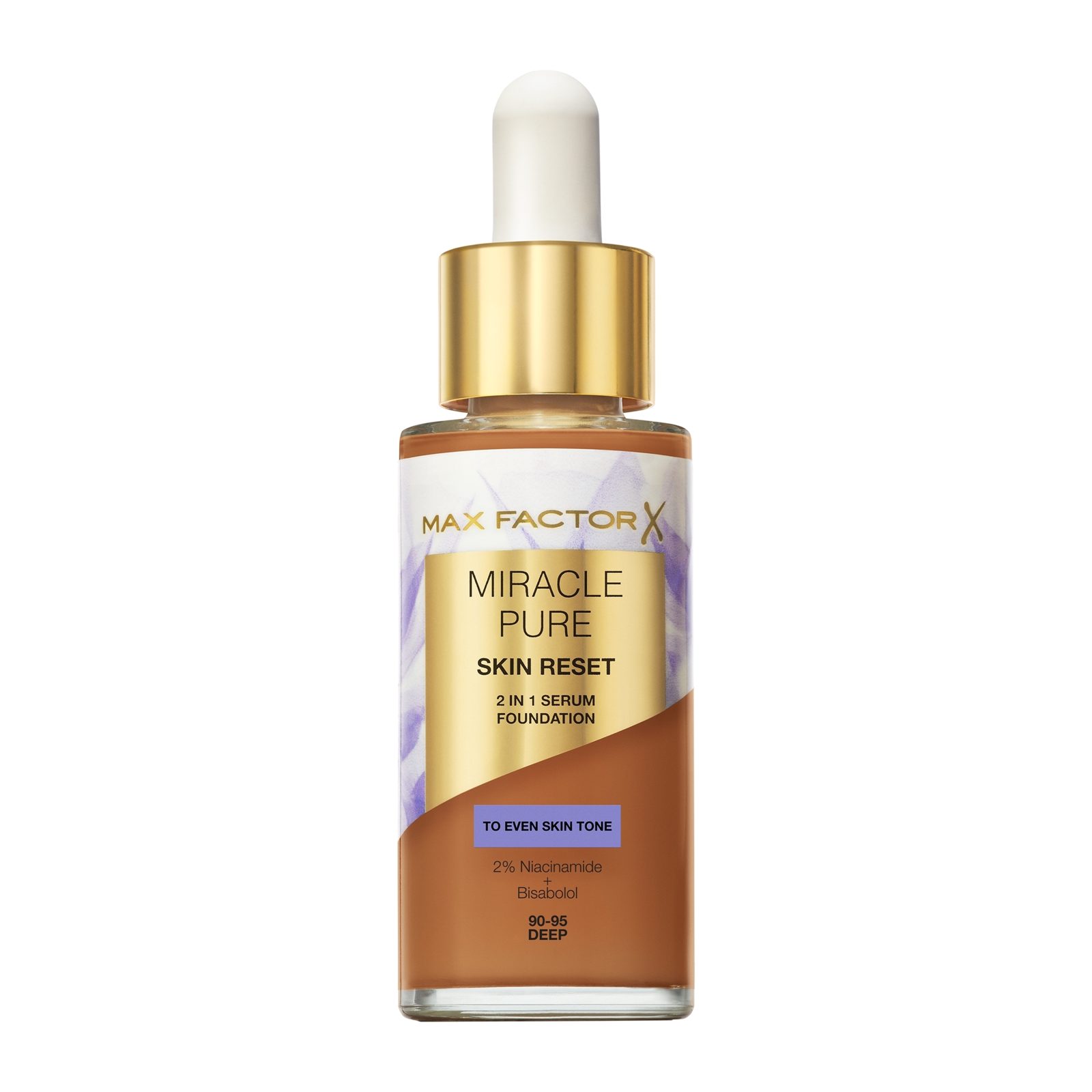 Max Factor Miracle Pure 2In1 Skin Reset Serum Foundation 05 Medium 30 ml