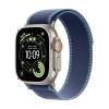 Apple Watch Ultra 3 GPS + Cell 49 mm naturlig titan, blå/klarblå terrängloop - M/L, bild 2