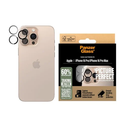PanzerGlass iPhone 16 Pro / Pro Max PicturePerfect Linsskydd