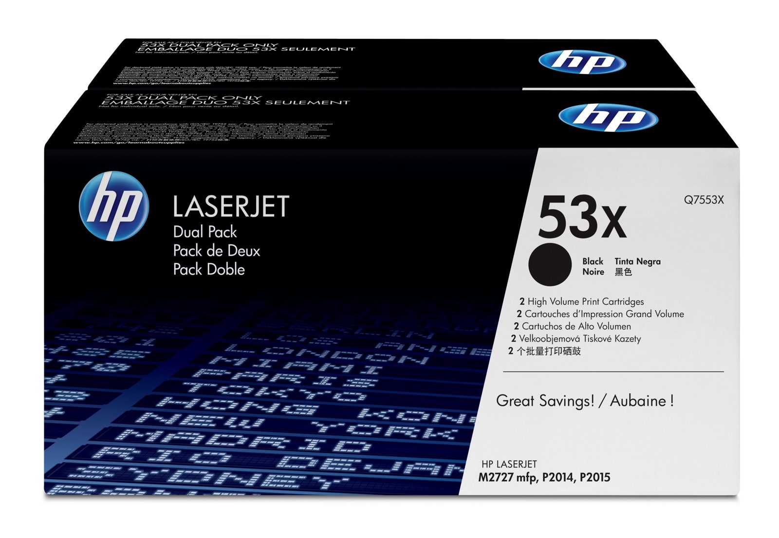 HP 53X Svart, LaserJet P2015, Dual Pack, 2x7000 sidor, bild 3