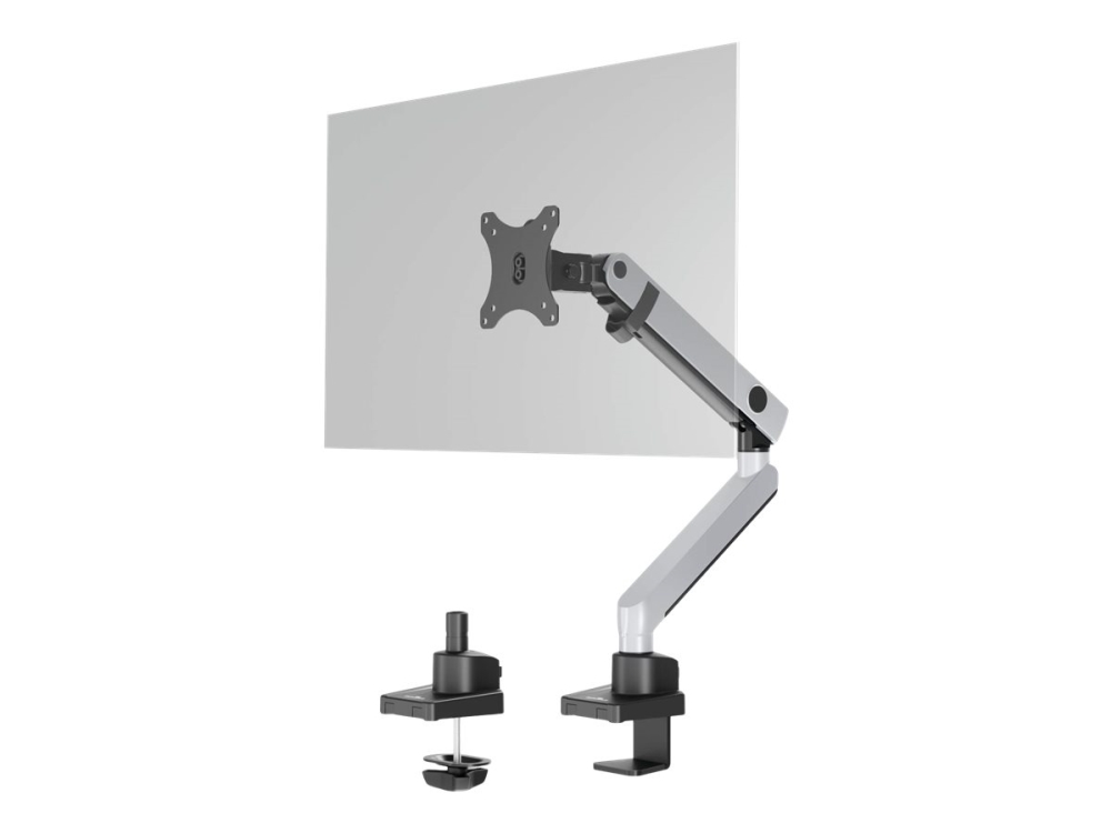 DURABLE SELECT PLUS - Monteringssats (vridbar arm, spännbleck, bultgenomslagen montering) - för LCD-display - plast, aluminium, stål - silver - skärmstorlek: 17-32 - disk-monteringsbar
